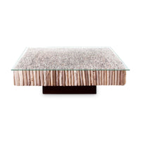 Driftwood Square Manhattan Coffee Table | Bone & Brass
