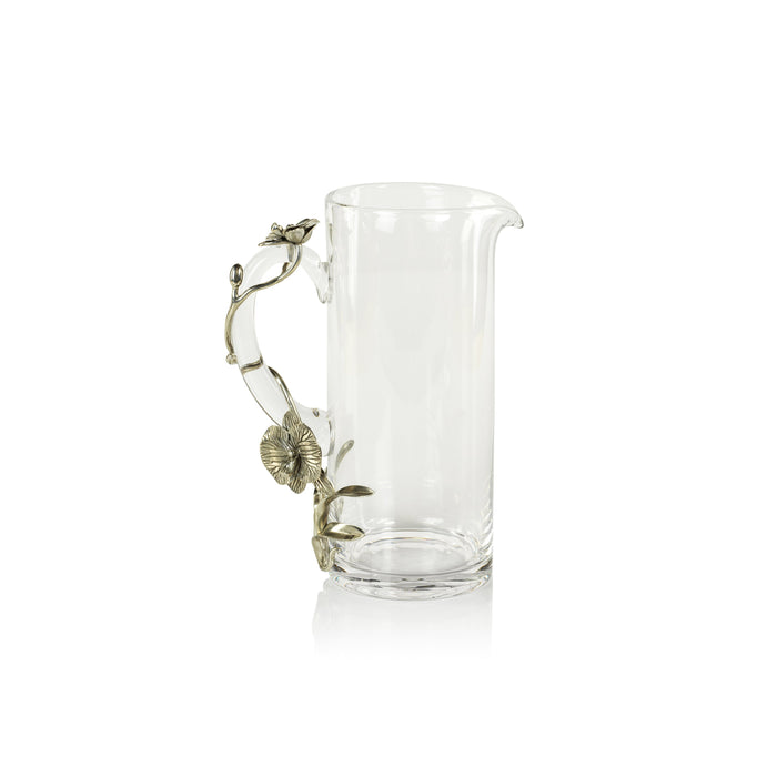 Durbin Orchid Pewter & Glass Pitcher | Bone & Brass