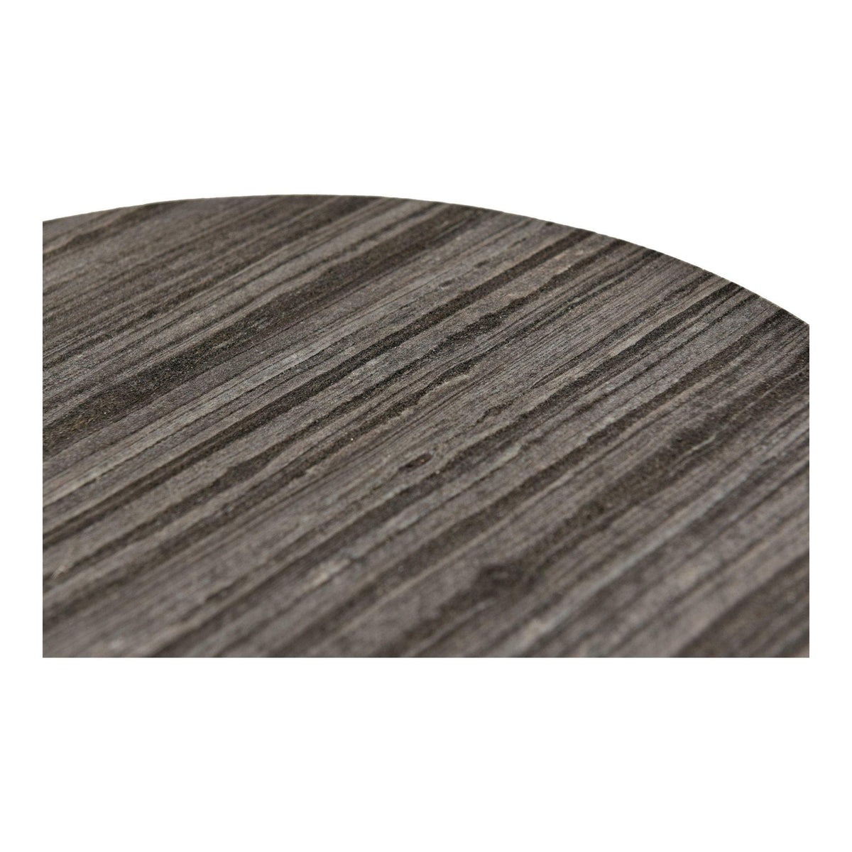 Dusk Black & White Marble Accent Table - Table Top View | Bone & Brass