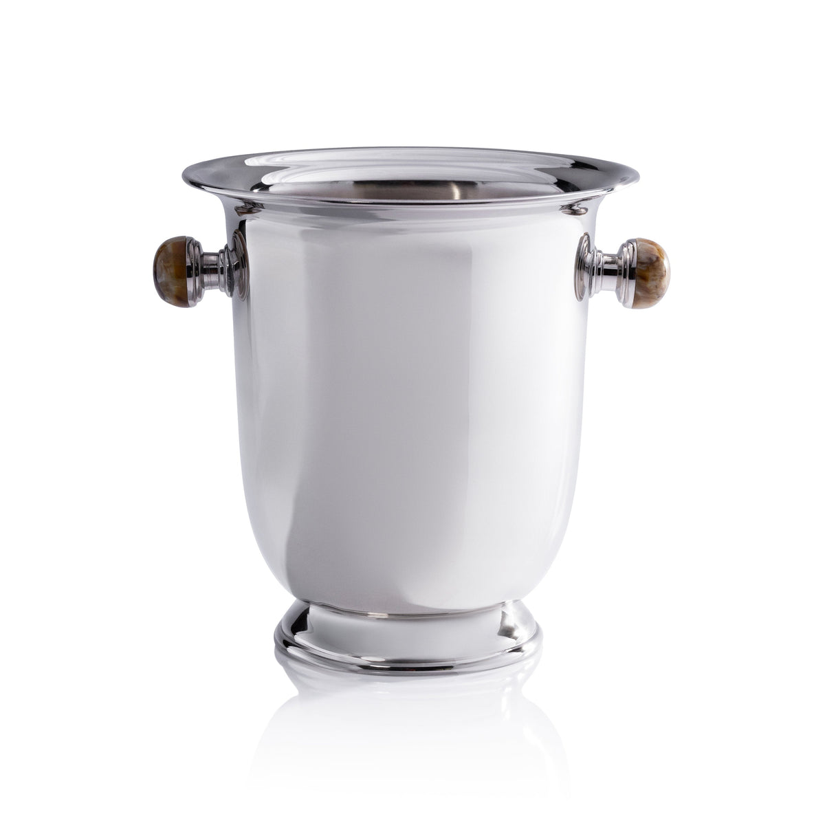 Duval Champagne Bucket, Amber Stone Handles | Bone & Brass