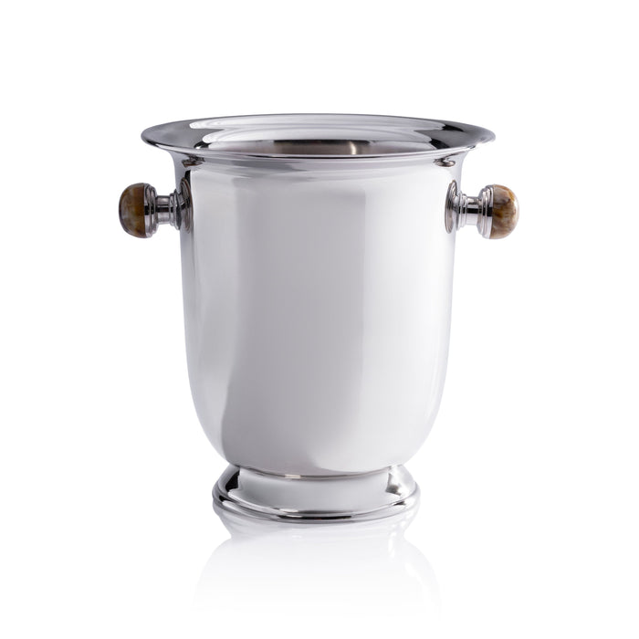Duval Champagne Bucket, Amber Stone Handles | Bone & Brass