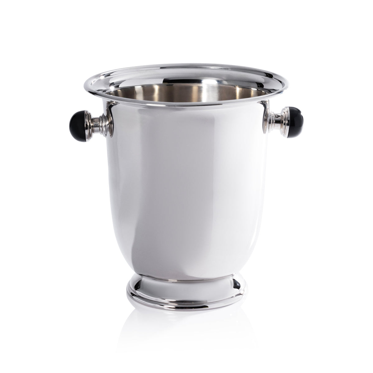 Duval Champagne Bucket, Black Stone Handles | Bone & Brass