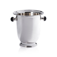 Duval Champagne Bucket, Black Stone Handles | Bone & Brass