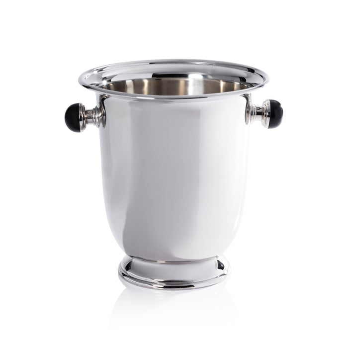 Duval Champagne Bucket, Black Stone Handles | Bone & Brass