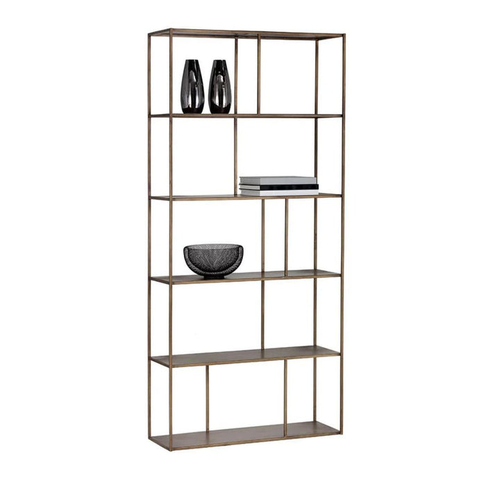 Eiffel Bookcase - Large - Antique Brass | Bone & Brass