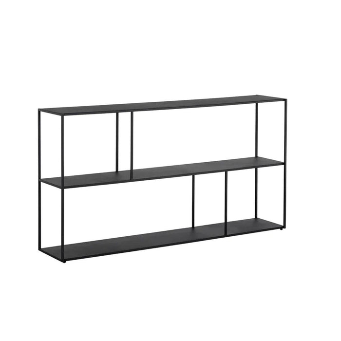 Eiffel Low Bookcase - Large - Black | Bone & Brass
