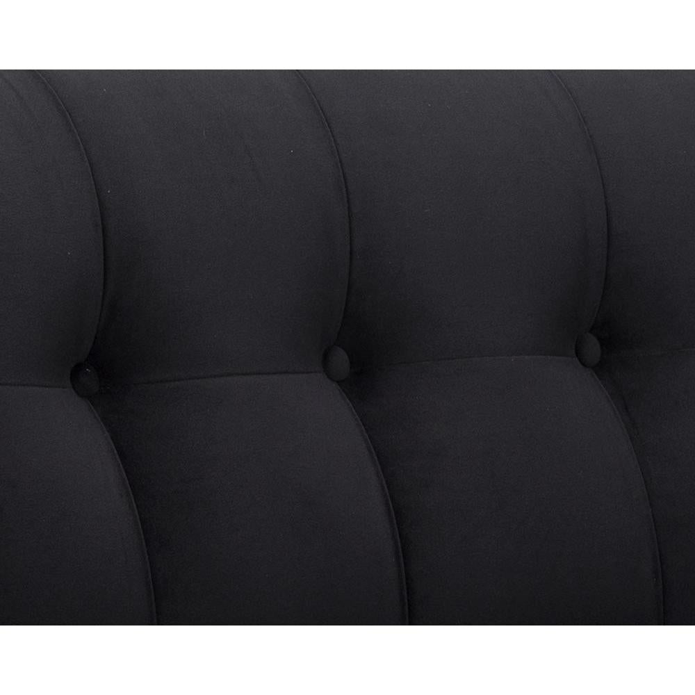Ekon Sofa - Abbington Black - Sofa View | Bone & Brass
