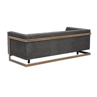Ekon Sofa - Piccolo Pebble - Sofa Side View | Bone & Brass