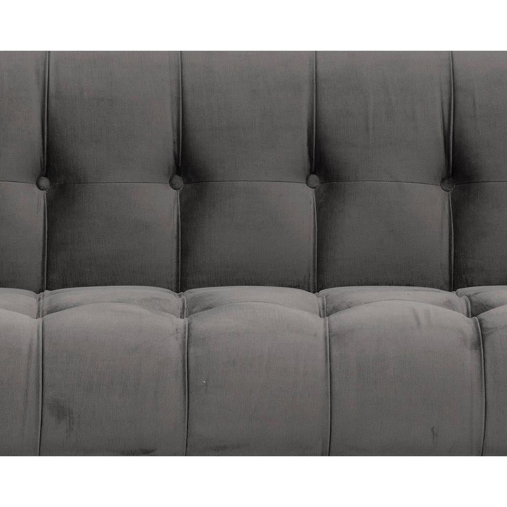 Ekon Sofa - Piccolo Pebble - Sofa Side View | Bone & Brass