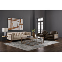 Ekon Sofa - Piccolo Prosecco - Sofa Side View | Bone & Brass