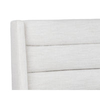 Emmit Merino Pearl Upholstered Bed - Bed Frame Detail | Bone & Brass