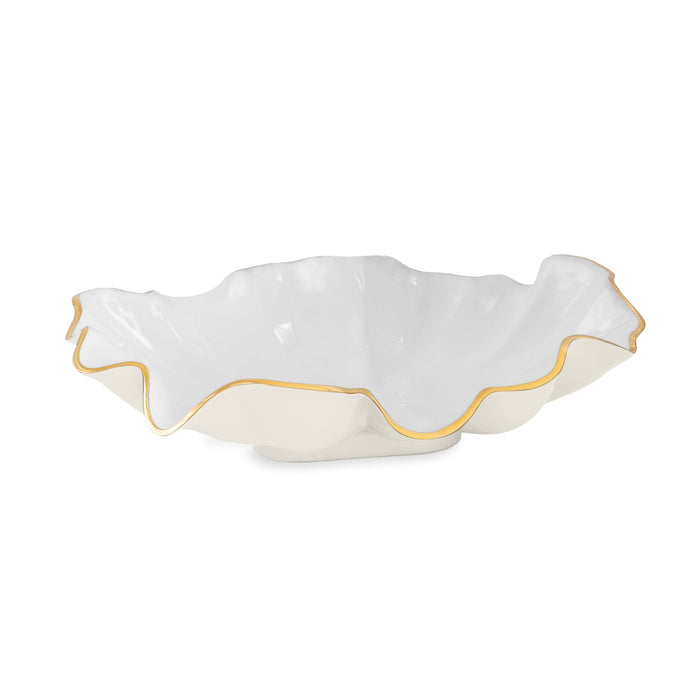 Encanto Aries Large Bowl (Cream & White) | Bone & Brass