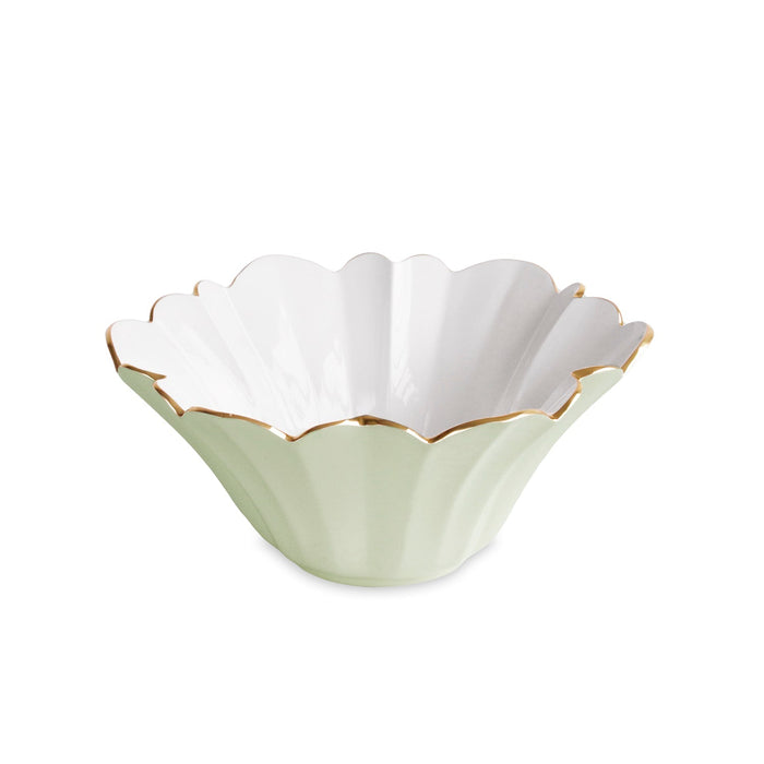 Encanto Avril Medium Bowl (Pistachio White) | Bone & Brass