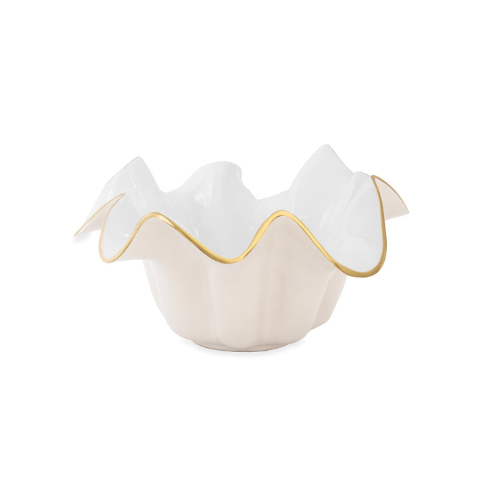 Encanto Medium Medusa Bowl Cream White | Bone & Brass