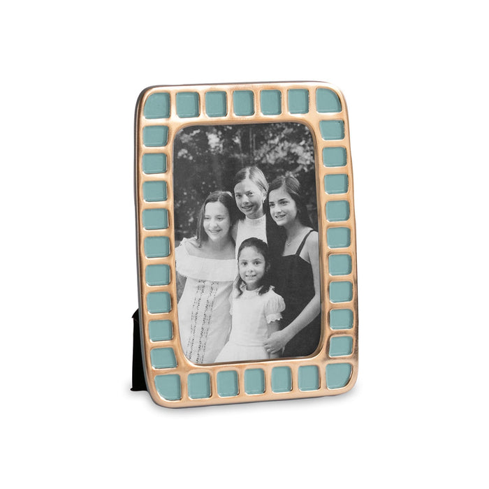 Encanto Mosaic 5"x 7" Frame (Turquoise) | Bone & Brass