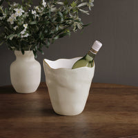 Encanto Soho Large Ice Bucket (Cream White) - Ice Bucket Detail | Bone & Brass