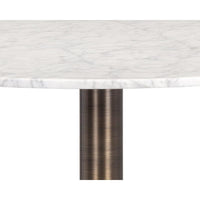 Enco Round Marble Bar Table - Table Top View | Bone & Brass