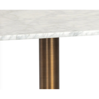 Enco Marble & Gold Square Bistro Table 24" - Table Detail | Bone & Brass