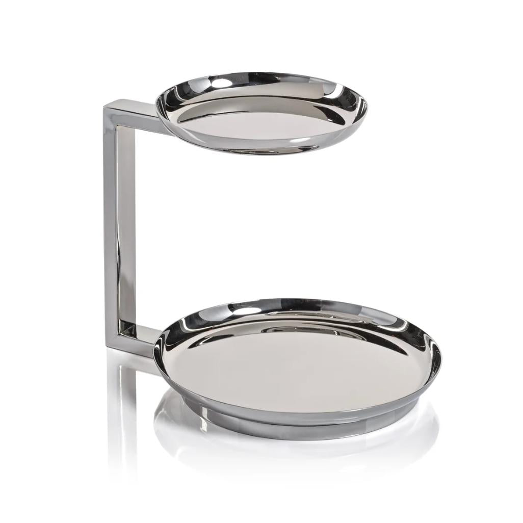 Epicurean 2-Tier Petits-Fours Serving Stand | Bone & Brass