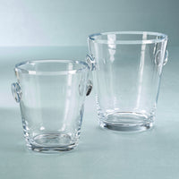 Ermont Beveled Glass Ice Bucket / Cooler - Bucket Side View | Bone & Brass