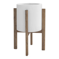Everest Round Planter Small | Bone & Brass