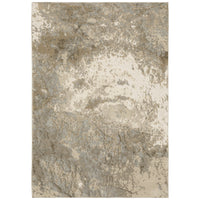 Evolution Beige & Grey Contemporary Rug with natural landscape design and textured yarns.