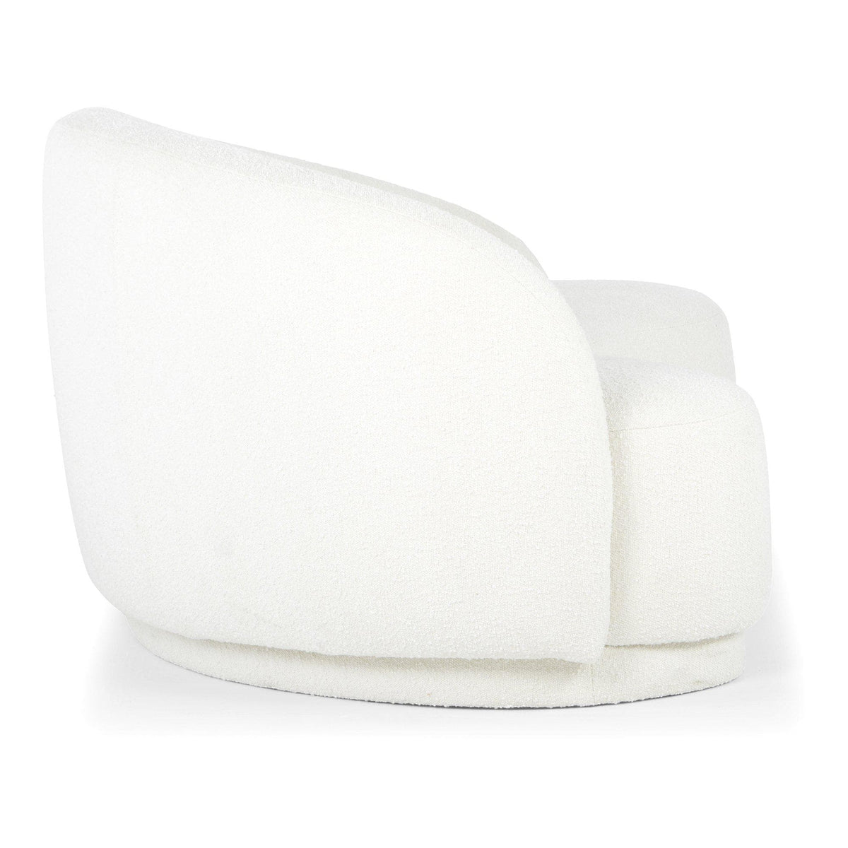 Excelsior Cream Curved Boucle Sofa - Sofa Detail | Bone & Brass