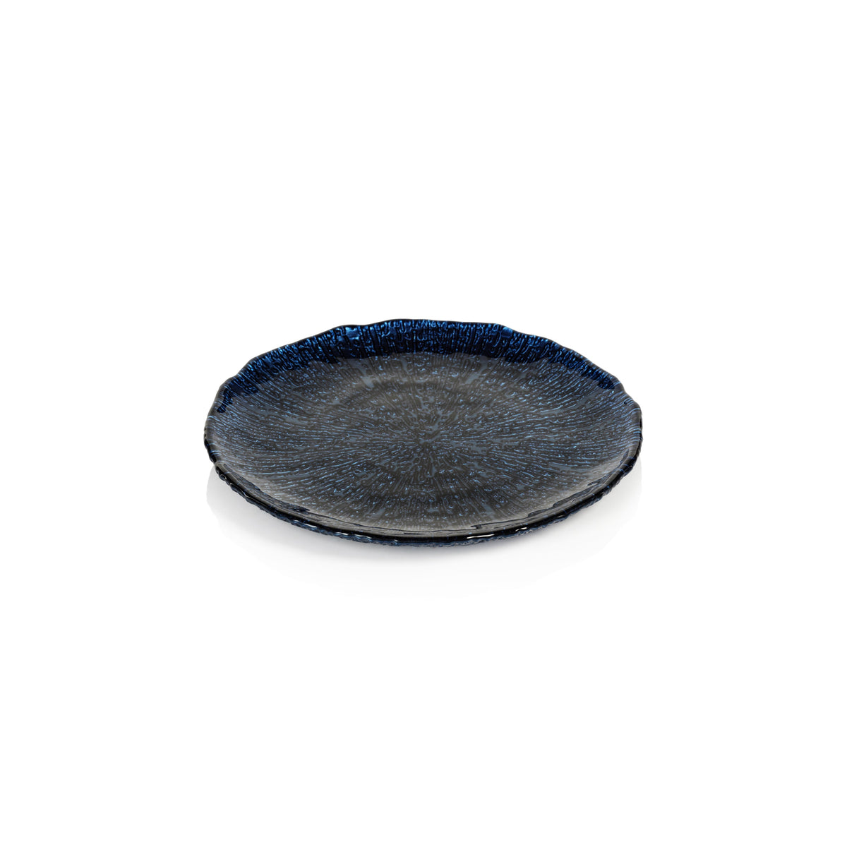 Exuma 8.5" Cobalt Blue Glass Plates, Set of 6 | Bone & Brass