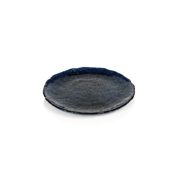 Exuma 8.5" Cobalt Blue Glass Plates, Set of 6 | Bone & Brass