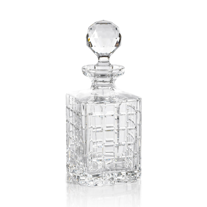 Ezekiel Crystal Glass Whiskey & Brandy Decanter | Bone & Brass