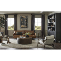 Nolan Black Oak Wide Bookcase