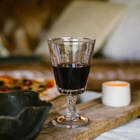 Fleur de Lys Wine Glass Set-6 - Glass Detail | Bone & Brass