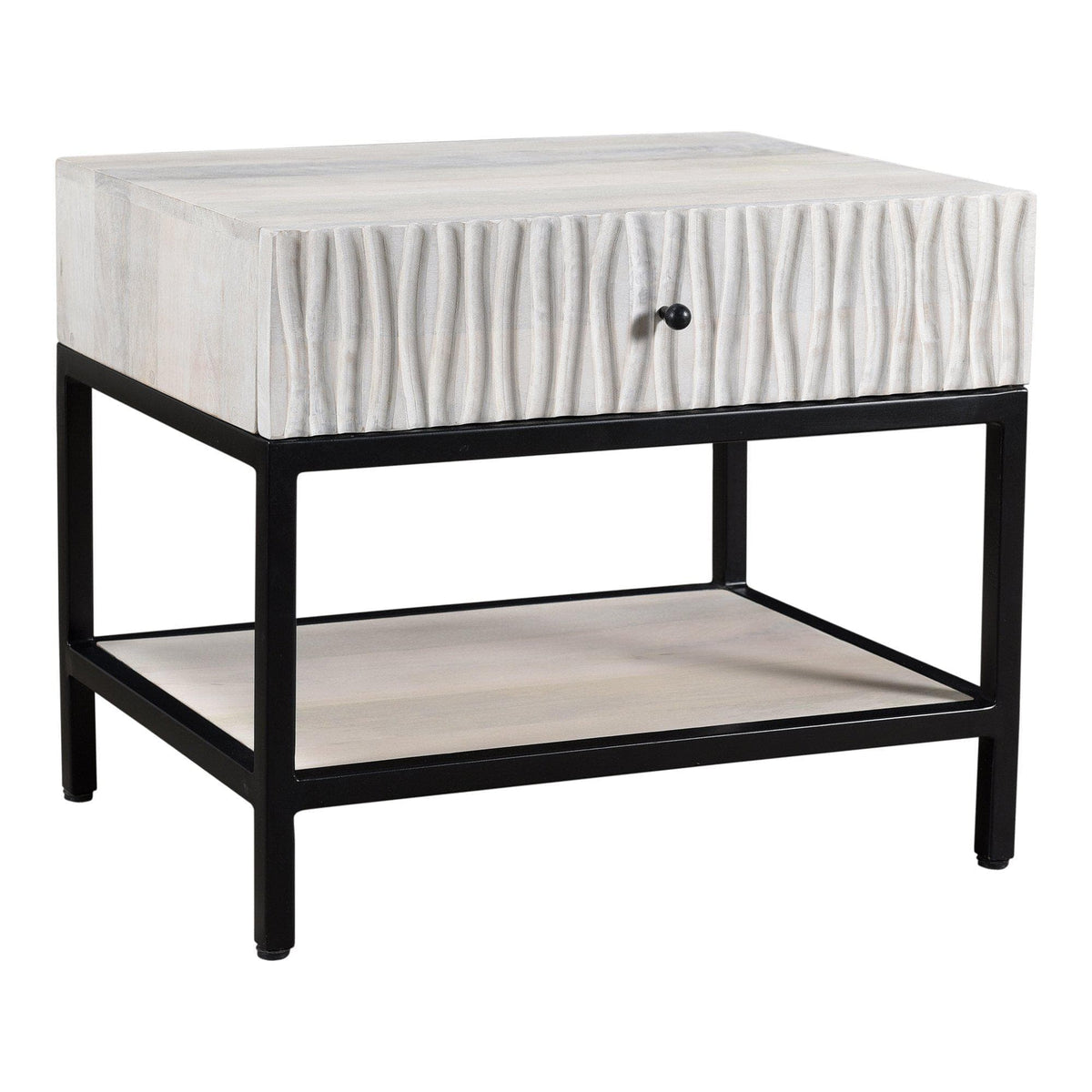 Faceout Nightstand - Nightstand Side View | Bone & Brass