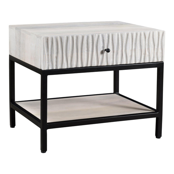 Faceout Nightstand - Nightstand Side View | Bone & Brass
