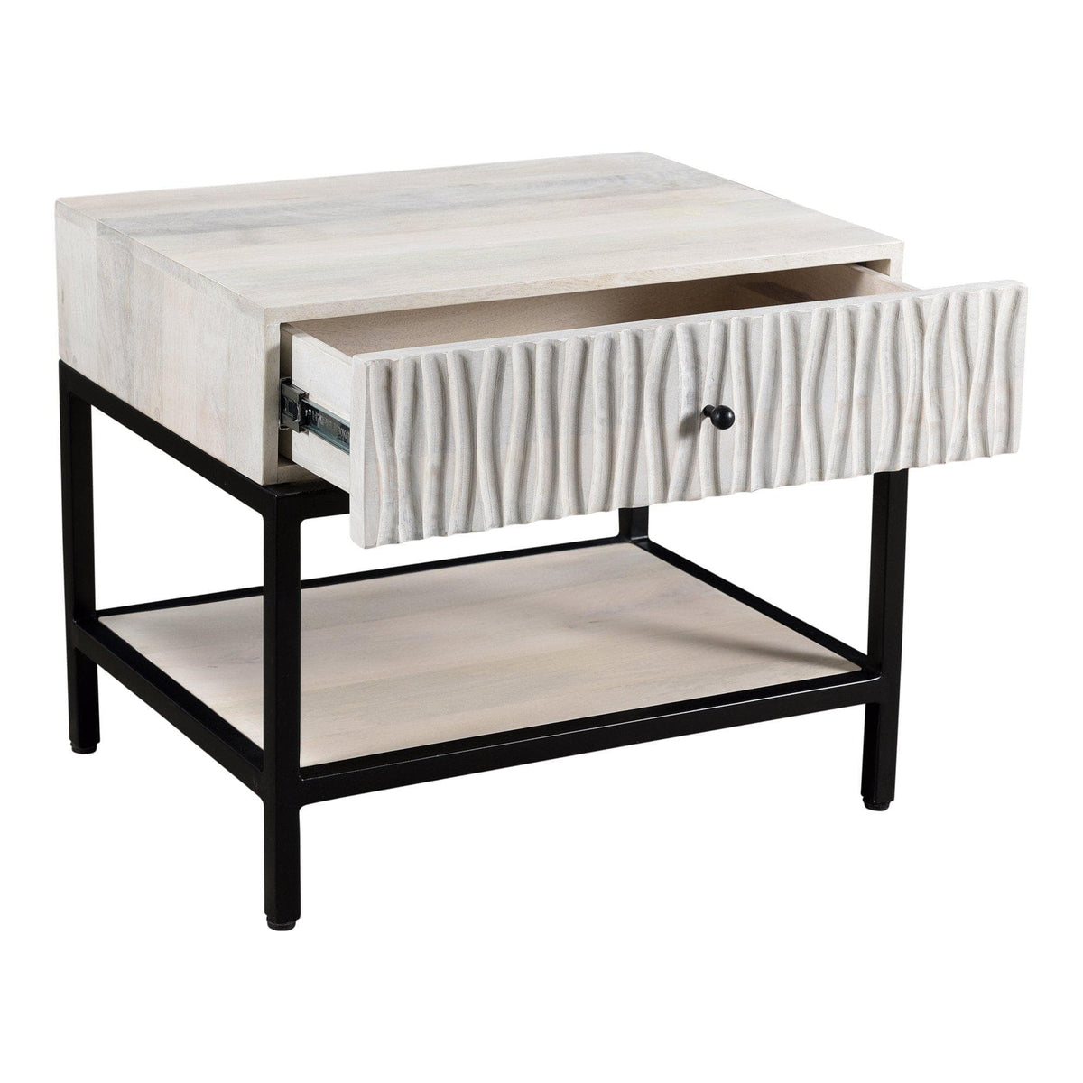 Faceout Nightstand - Nightstand Drawer Detail | Bone & Brass
