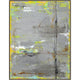 Abstract giclee painting by Bella Lane with grey, yellow, black, and white brushstrokes on a 1.5" stretcher bar.