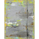 Abstract giclee painting by Bella Lane, "Feel Thunder," with gray, yellow, and black brushstrokes.