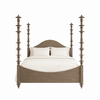 Ferret Four Poster Bed Weathered Taupe