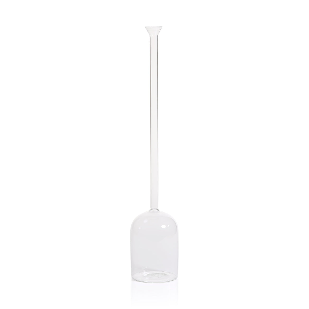 Finchem Long Neck Bell Shaped Vase | Bone & Brass