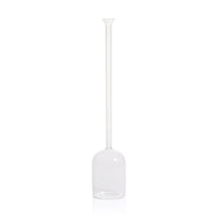 Finchem Long Neck Bell Shaped Vase | Bone & Brass