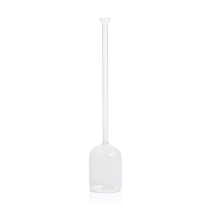 Finchem Long Neck Bell Shaped Vase | Bone & Brass