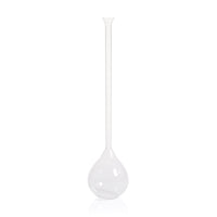 Finchem Long Neck Teardrop Glass Vase | Bone & Brass