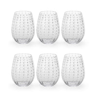 Finley Stemless Tumblers, Set of 6 - Glass Bowl Detail | Bone & Brass
