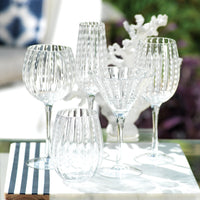 Finley Tall Wine Goblets, Set of 6 - Glass Detail | Bone & Brass