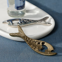 Fish Bottle Opener - Opener Handle Detail | Bone & Brass