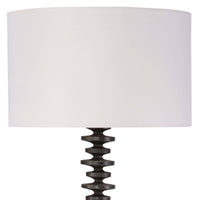 Fishbone Floor Lamp Ebony - Floor Lamp Shade | Bone & Brass