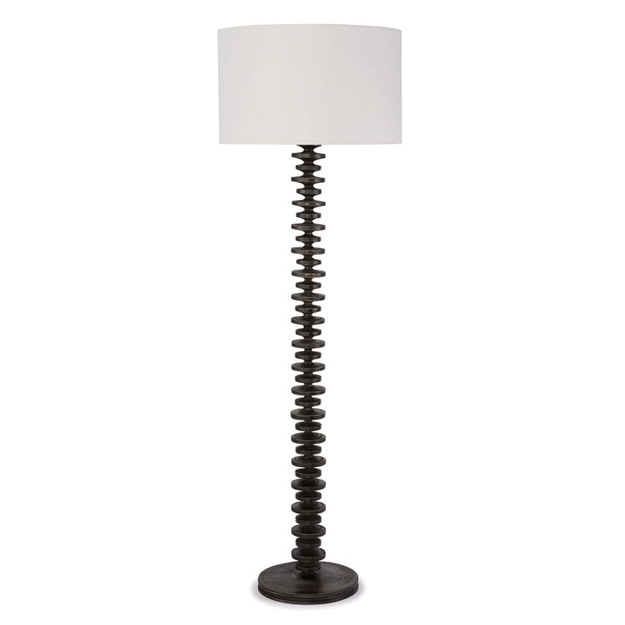Fishbone Floor Lamp Ebony | Bone & Brass