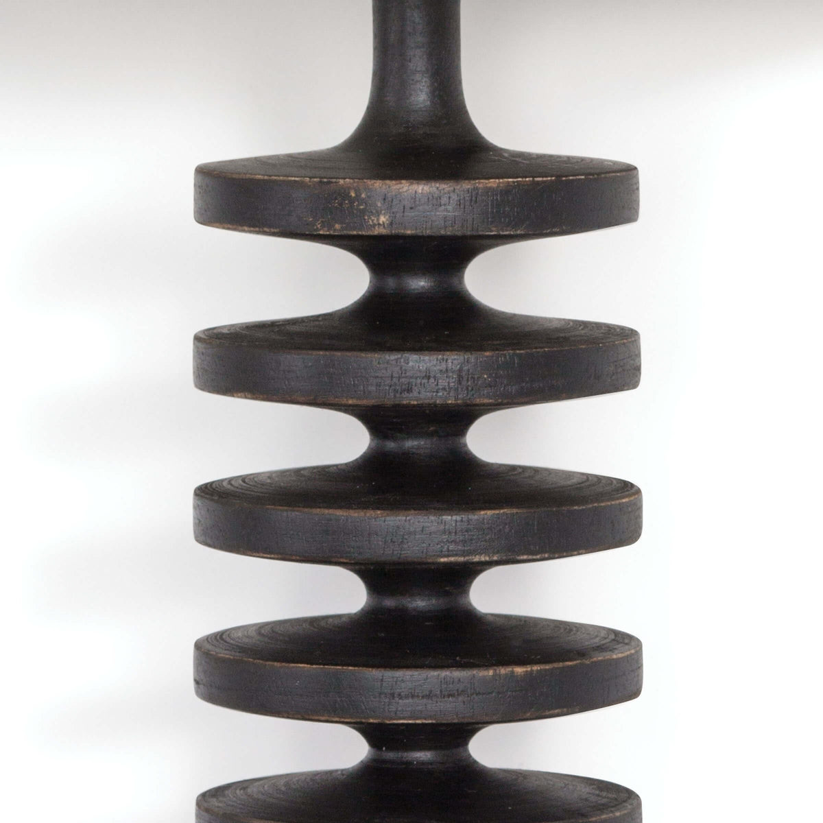 Fishbone Sconce Ebony - Sconce Installed | Bone & Brass