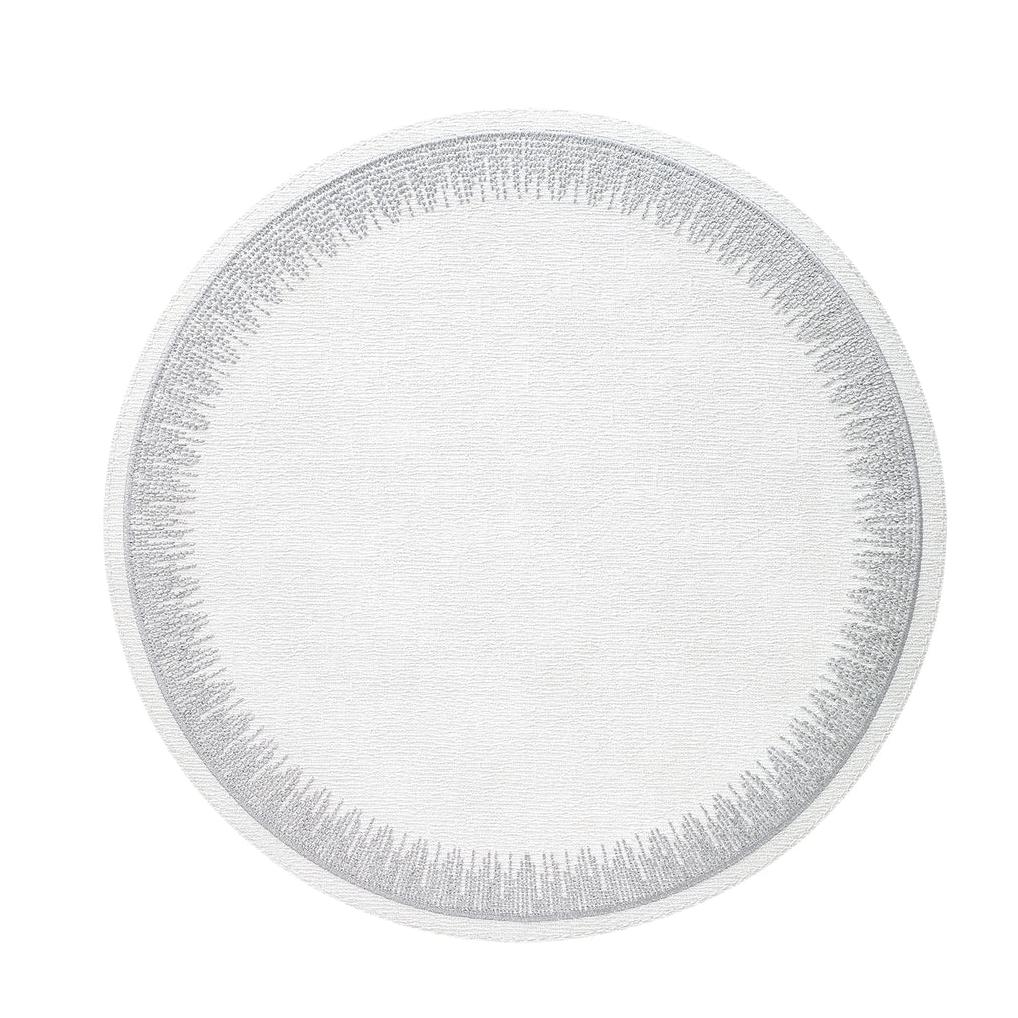Flare Embroidered Round Placemats, Set 4 - Placemat Detail | Bone & Brass