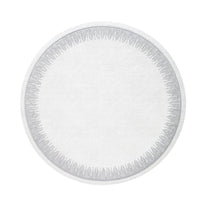 Flare Embroidered Round Placemats, Set 4 - Placemat Detail | Bone & Brass